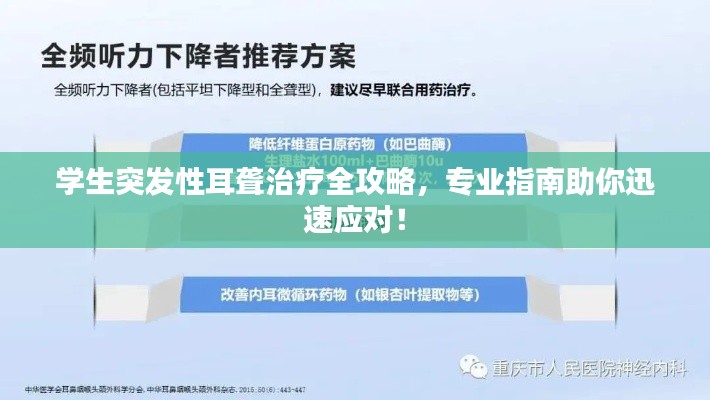 学生突发性耳聋治疗全攻略，专业指南助你迅速应对！
