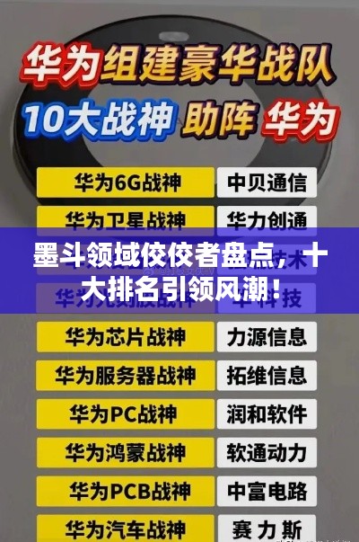 墨斗领域佼佼者盘点，十大排名引领风潮！