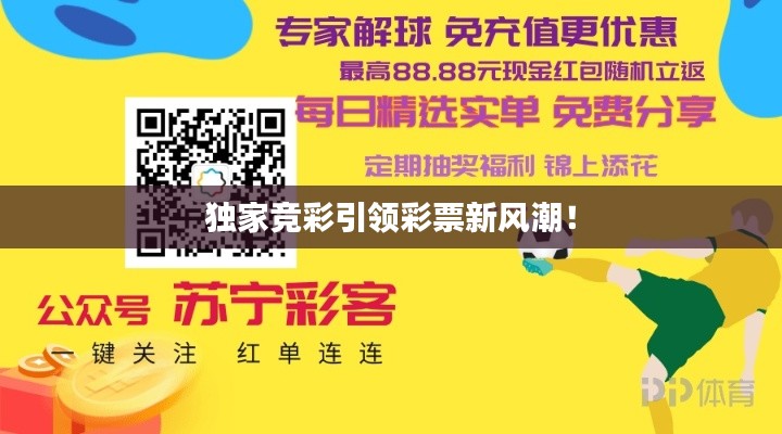 独家竞彩引领彩票新风潮！