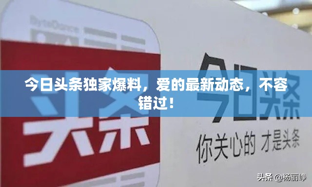 今日头条独家爆料，爱的最新动态，不容错过！