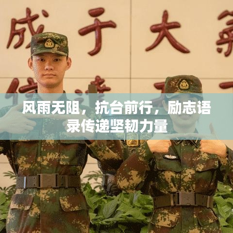 风雨无阻，抗台前行，励志语录传递坚韧力量