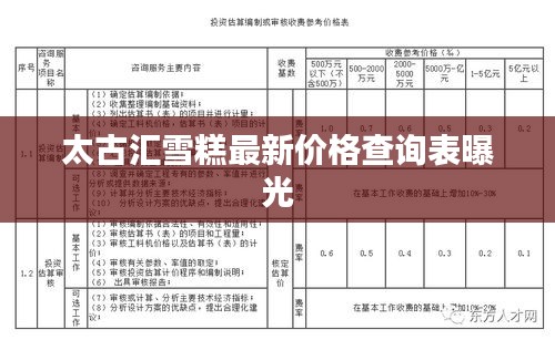 太古汇雪糕最新价格查询表曝光