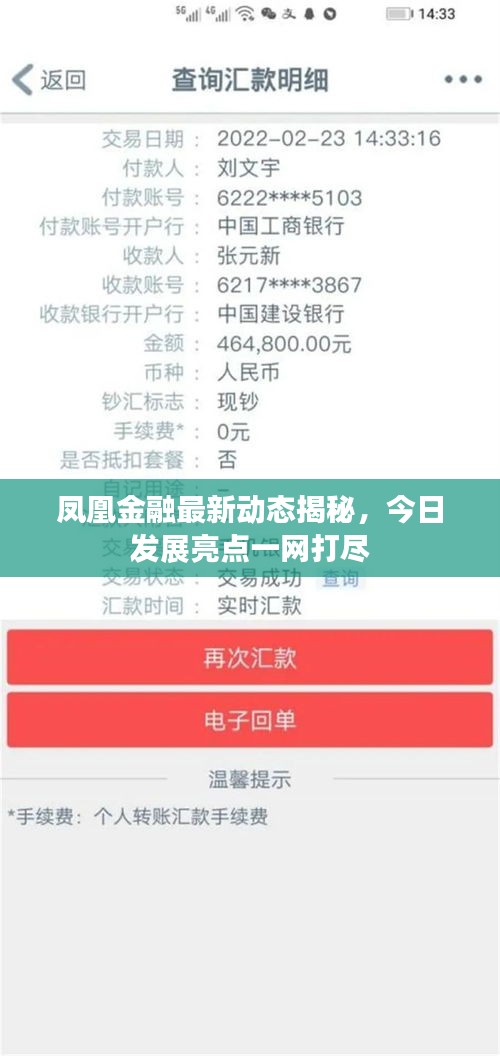 凤凰金融最新动态揭秘，今日发展亮点一网打尽