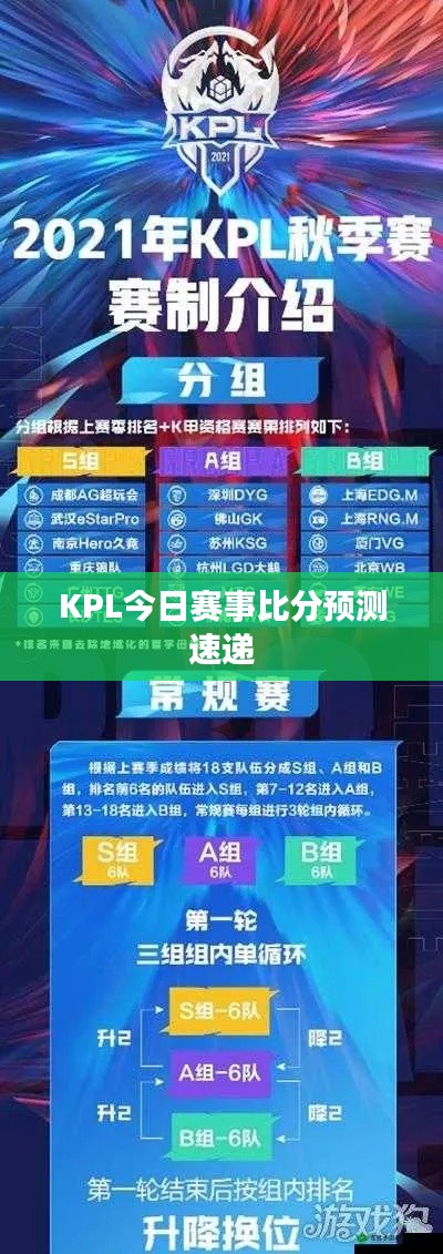 KPL今日赛事比分预测速递