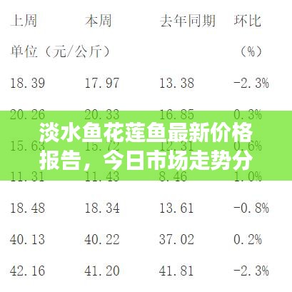 淡水鱼花莲鱼最新价格报告，今日市场走势分析