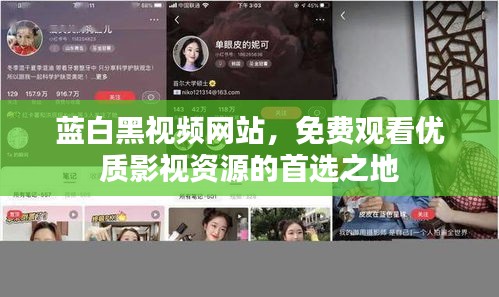 蓝白黑视频网站，免费观看优质影视资源的首选之地