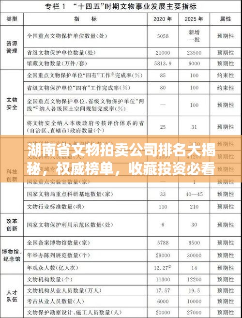 湖南省文物拍卖公司排名大揭秘，权威榜单，收藏投资必看！