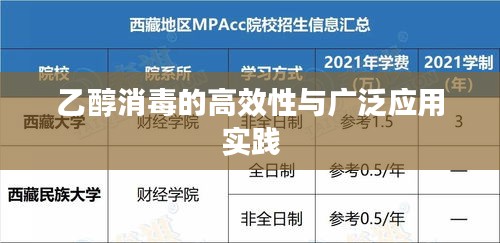 乙醇消毒的高效性与广泛应用实践