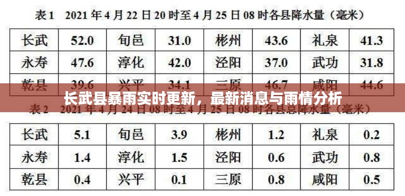 长武县暴雨实时更新，最新消息与雨情分析