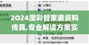 2O24澳彩管家婆资料传真,专业解读方案实施_QUY84.192nShop