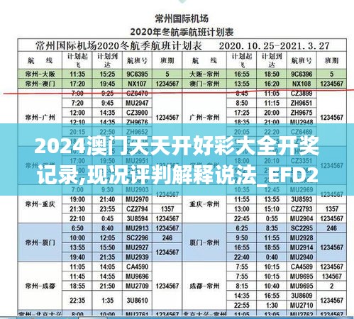 2024澳门天天开好彩大全开奖记录,现况评判解释说法_EFD20.569官方版