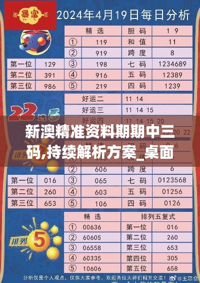 新澳精准资料期期中三码,持续解析方案_桌面款74.565-2